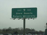 Exit 9 Turnpike sign